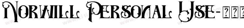 Norwill Personal Use字体转换